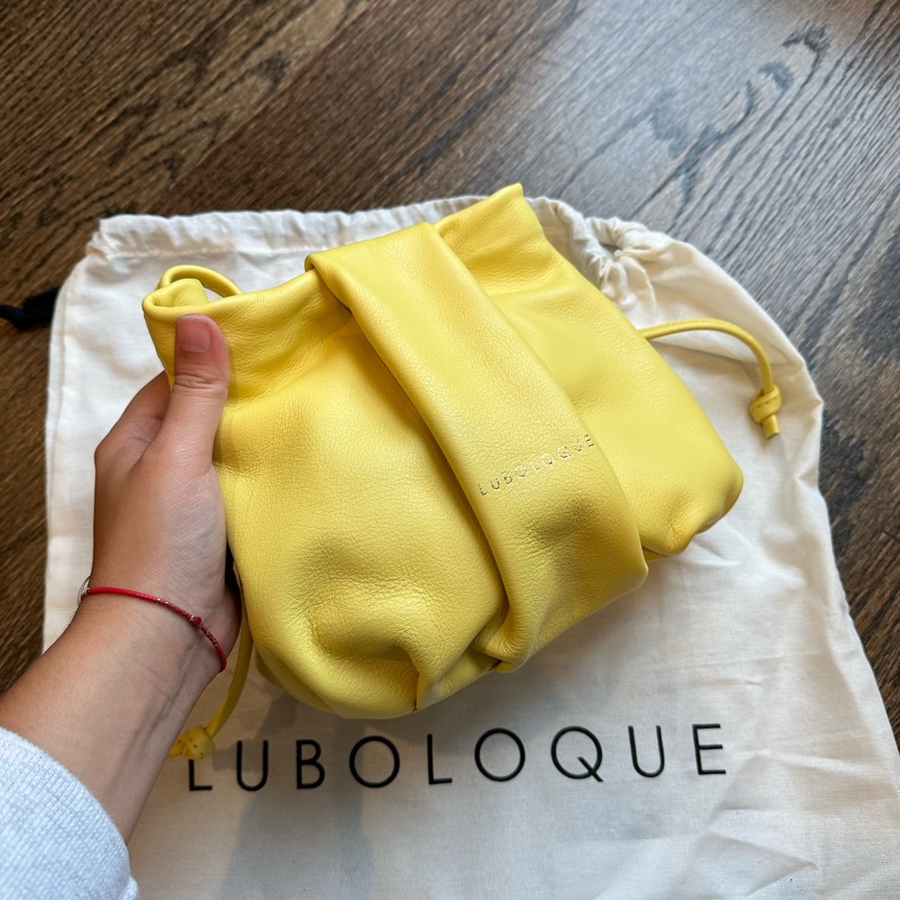 Brand new never used YELLOW CLUTCH / CROSSBODY BAG